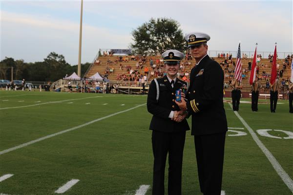 CADET SIMMONS AWARDED LEGION OF VALOR BRONZE CROSS FOR ACHIEVEMENT 27 AUG